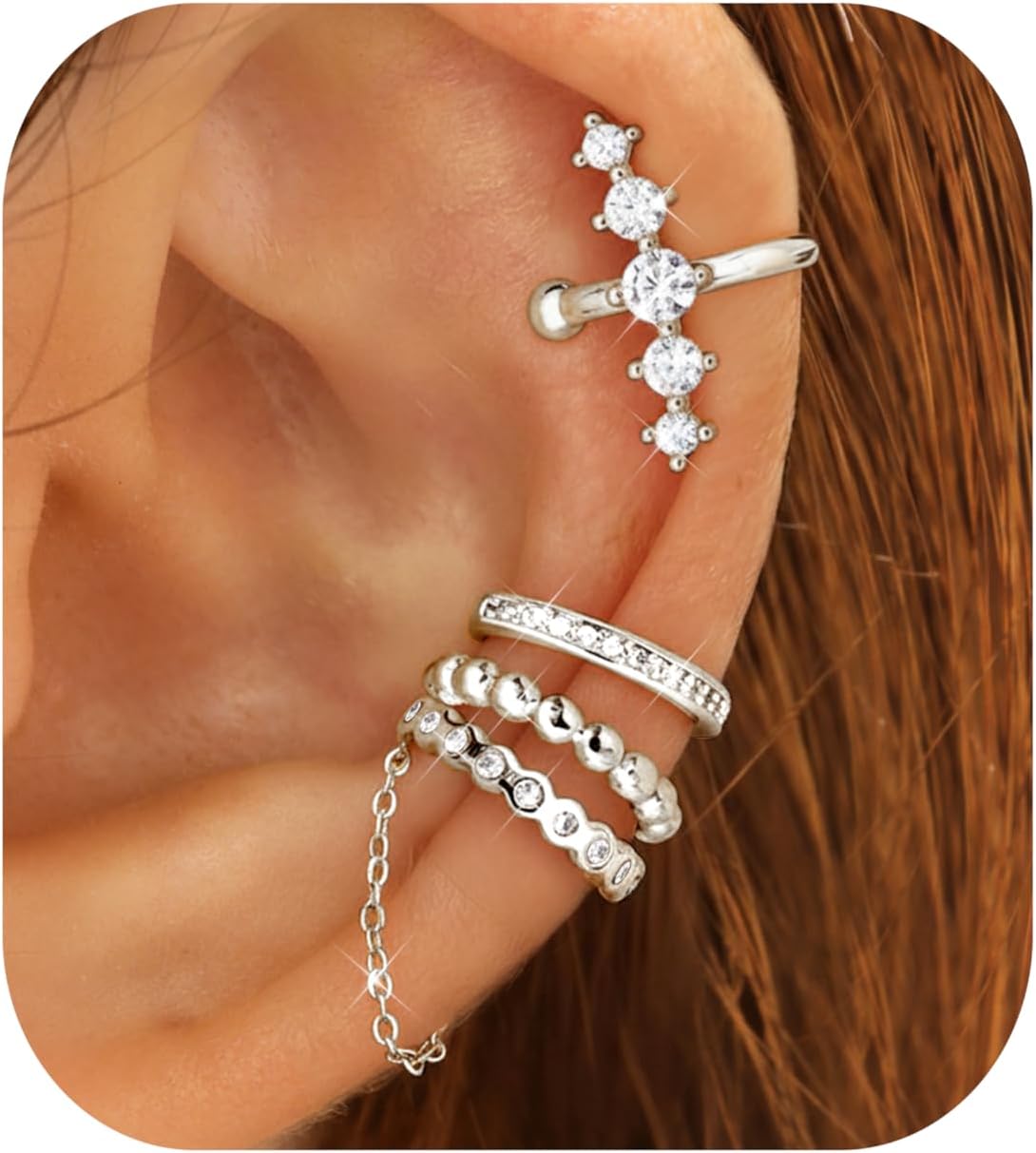 Florideco-4-pecas-de-brincos-de-orelha-nao-perfurantes-hipoalergenicos.jpg Florideco 4 peças de brincos de orelha não perfurantes hipoalergênicos banhados a ouro 14 K para mulheres, conjunto de brincos modernos de cartilagem CZ com clipe e cartilagem delicados e ajustáveis
