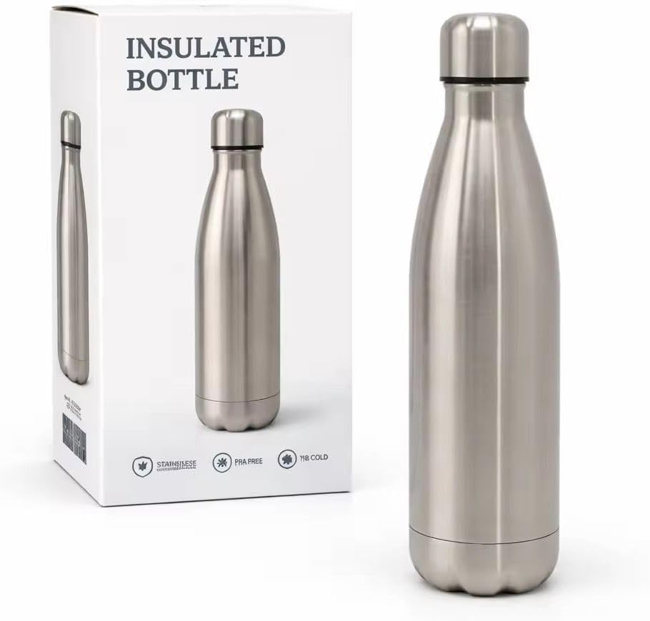 Garrafa-Termica-Aco-Inox-1-Litro-Isolamento-a-Vacuo.jpg Garrafa Térmica Aço Inox 1 Litro | Isolamento a Vácuo de Dupla Camada, Alta Retenção Térmica | Tampa Rosqueável Anti Vazamento - Premium