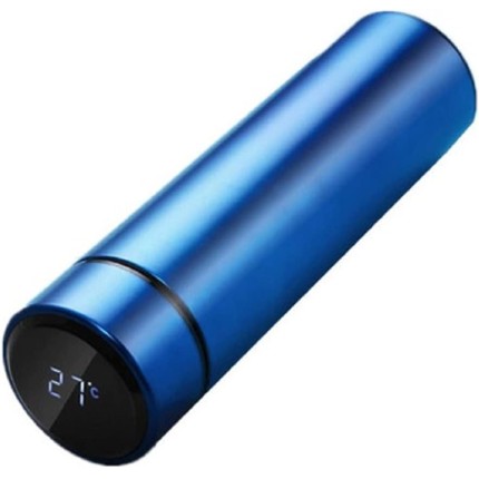Garrafa Térmica Café, Água C/Sensor De Temperatura Em Led Cor:Azul