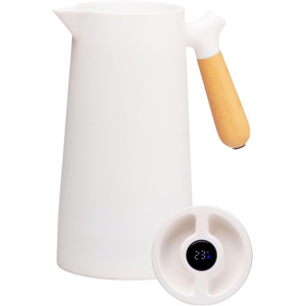 Garrafa Térmica Digital C/Visor Display Colors 1l Café Chás (Branco)