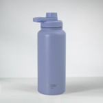 Garrafa Térmica INOX 1000ml – Parede Dupla a vácuo, Livre de BPA, Mantém 12h Quente / 24h Frio, Tampa Vedada Com Alça LILÁS - Imagem 2