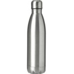 Garrafa Térmica Inox 500ml Parede Dupla Tampa Rosqueável Academia Antivazamento (Prata)