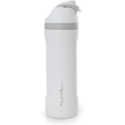 Garrafa Térmica Inox Academia 800ml Aya Branca Alma Genius