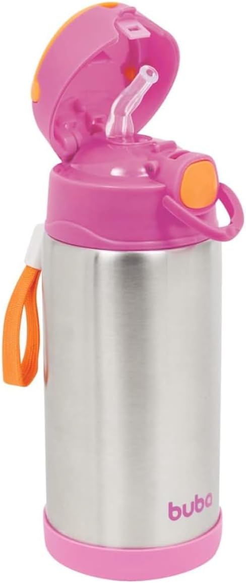 Garrafa-Termica-Parede-Dupla-Buba-Rosa-400-ml.jpg Garrafa Térmica Parede Dupla, Buba, Rosa, 400 ml