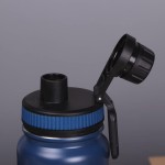 Garrafa de Água Térmica Inox Esportiva Academia Isolada a Vácuo Aço Inox 800ml (Azul) - Imagem 2