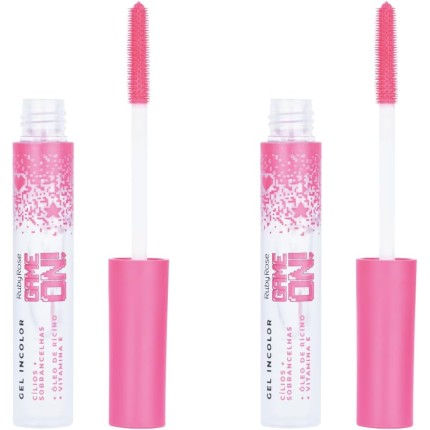 Gel Incolor Cílios Sobrancelhas Game On Ruby Rose - Kit 2 Fixadores Strong Hold - Maquiagem HB-509 TB Versátil