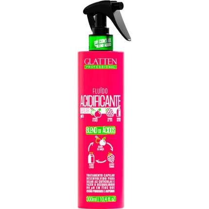 Glatten - Fluido Acidificante Tratamento Capilar 300ml