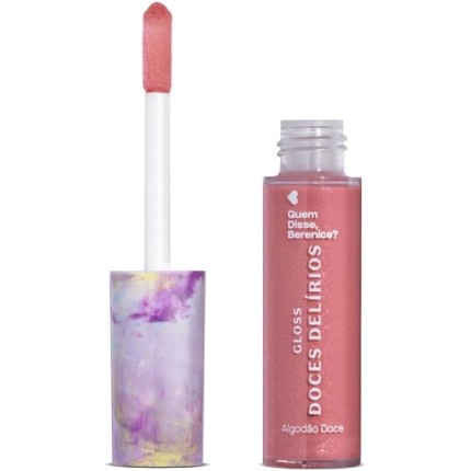 Gloss Labial Rosa Cuide-Se Bem Algodão Doce Doces Delírios Quem Disse, Berenice? 10ml