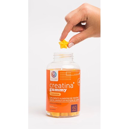 Gummy de Creatina | 60 unidades (30 doses) | 3g de creatina monohidratada por dose | Sabor Laranja