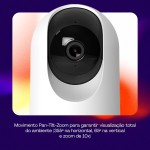 Hi by Geonav Câmera Interna Inteligente PTZ, 3MP, Wi-Fi, Sensor Movimento e Ruído, Áudio Bidirecional, Visão Noturna, Alerta Sonoro, Compatível com Alexa e Google Chromecast, HISCPT01WT, Branco - Imagem 2