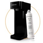 Hidrofiltros - Purificador de Água Facile com Refil C3 Elimina Cloro, Odores e Sabores Cor Preto Hidrofiltros
