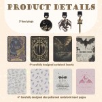 Inserções de cartolina para capa transparente – 11 peças Dragon Acotar Moon Back Skin Decalque Card Dust Plug Charms para Kindle Paperwhite 11ª 12ª Geração Acessórios para E-Reader Bookish - Imagem 2