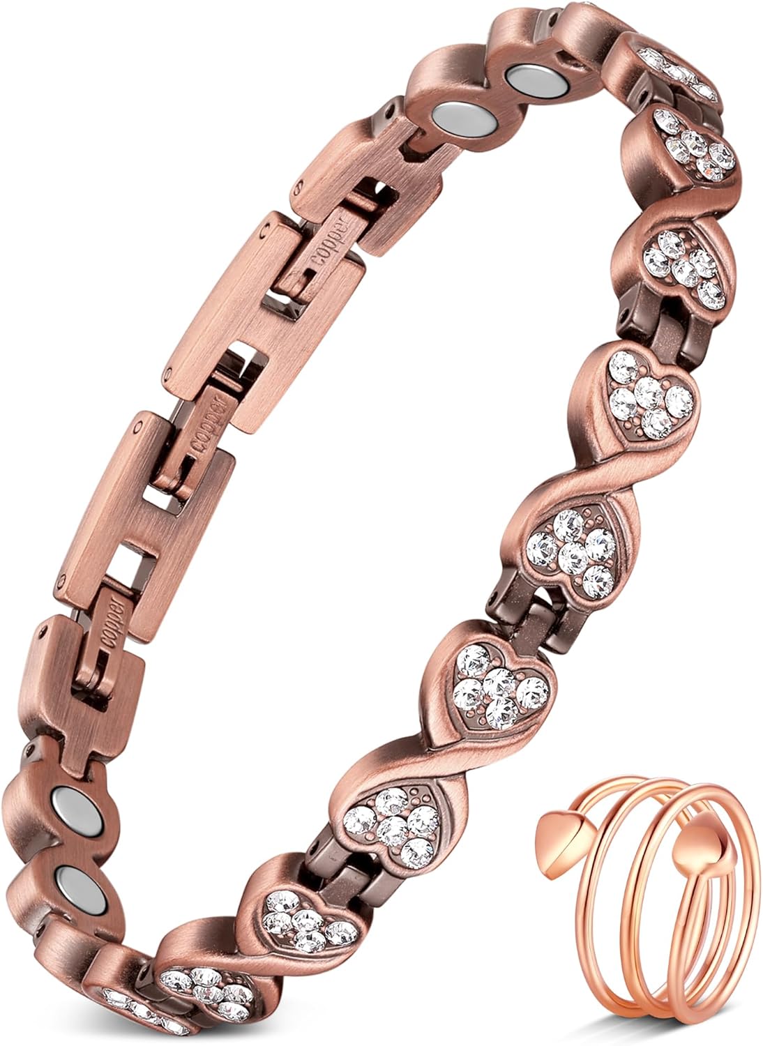Jecanori-Pulseiras-de-cobre-puro-para-mulheres-pulseiras-magneticas-de.jpg Jecanori Pulseiras de cobre puro para mulheres, pulseiras magnéticas de cobre eficazes para mulheres, joias de cobre curativas presentes com ferramenta de dimensionamento