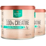 KIT 2X CREATINA 100% PURA 300G MONOHIDRATADA NUTRIFY CREATINE