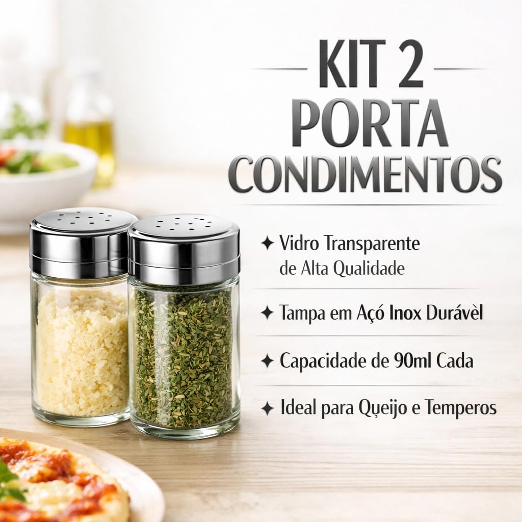 KIT-CONJUNTO-2-PORTA-CONDIMENTOS-TEMPERO-POTE-DE-VIDRO-COM.jpg KIT CONJUNTO 2 PORTA CONDIMENTOS TEMPERO POTE DE VIDRO COM TAMPA INOX DE ROSCA GIRATÓRIA 90ML QUEIJEIRA FRASCO TRANSPARENTE