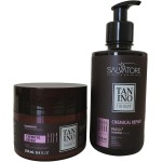 KIT PARA CABELOS COM QUIMICAS CHEMICAL REPAIR TREATMENT TANINO THERAPY SALVATORE