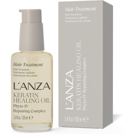 Keratin Healing Oil Hair Treatment 100 ml, L´Anza, Marrom/Dourado