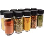 Kit 12 Potes de Temperos Condimentos de Plástico + Etiquetas Lousa (6)