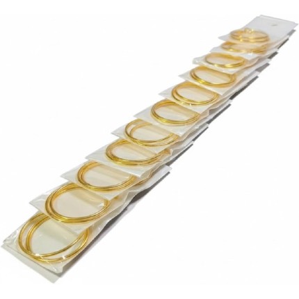 Kit 15 Argolas Douradas Elegantes 3cm Brinco Bijuteria Moda