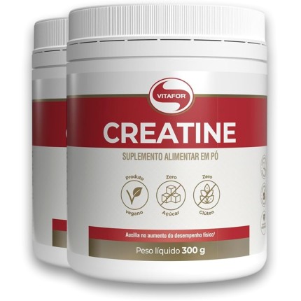 Kit 2 Creatina Monohidratada Creatine Vitafor 300g