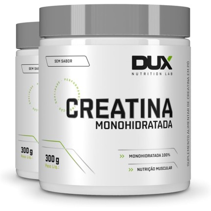 Kit 2 Creatina Monohidratada Dux Sem Sabor 300g