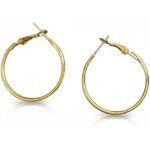 Kit 2 pares de Brincos Argola Dourada 3cm Feminino Bijuteria