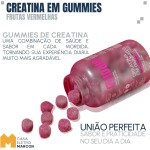 Kit 2un Guday Creatina Em Gummies SaborFrutas Vermelhas 60 Gomas Cada Pote - Imagem 2