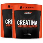 Kit 2x Creatina Monohidratada Pote - 300g Cada - New Millen