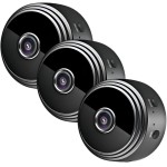 Kit 3 Câmeras Mini WiFi A9 com Bateria Recar regável – Monitoramento Residencial, Detecção de Movimento, Visão Noturna e Instalação Fácil