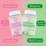 Kit 3x Creatina Gummy, Sabor Chiclete e Maçã Verde (180 Gomas) 3g de Creatina por Dose - Zero Açúcar, My Fit - Imagem 2