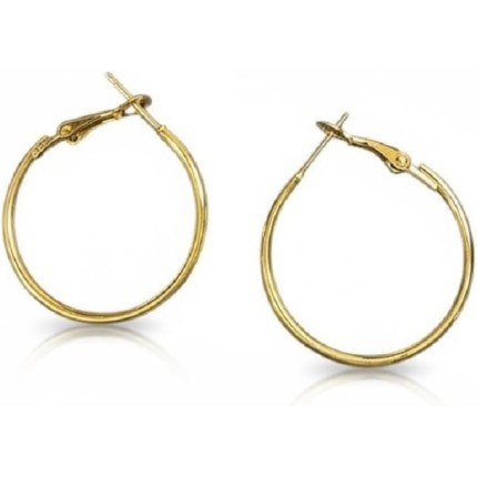 Kit 4 Brincos Argola Dourada 3cm Feminino Elegante Bijuteria