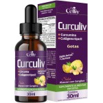 Kit Com 2 - Curculiv (Cúrcuma e Colágeno Tipo II) Em Gotas 30ml Celliv - Imagem 2