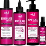 Kit Widi Care Bond Gloss Repair – Shampoo - Máscara Líquida - Leave-in e Sérum