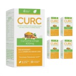 Kit com 4 - Curcuma Curc (30 Comprimidos cada) 400mg