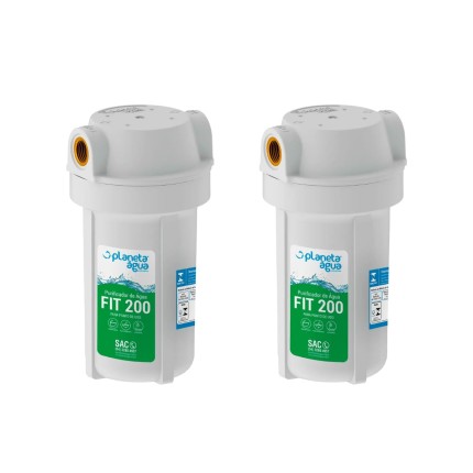 Kit combo 02 Purificadores De Água Fit 200 Branco Rosca 1/2'' (2x Fit 200)