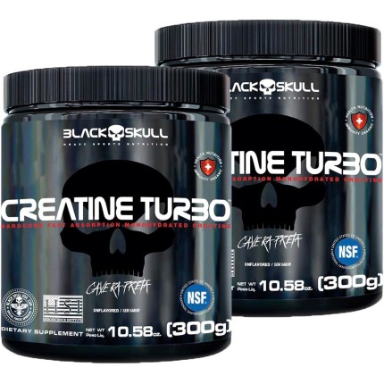 Kit x2 Creatine Turbo 300G Black Skull
