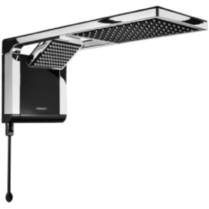LORENZETTI Chuveiro Acqua Duo 220V 7800W, 7510104, Preto/Cromado, Pequeno