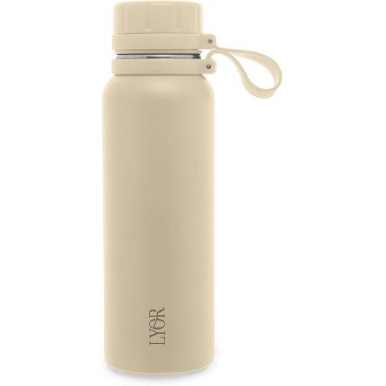 LYOR - Garrafa Térmica Explorer 650ml Bege Aço Inox