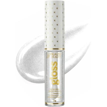 Linha Cristal Clear | Gloss Labial Cristal Clear KAUSE BE | Hidratação e Brilho Natural | Com Ácido Hialurônico e Vitamina E | Textura Confortável | Uso Diário