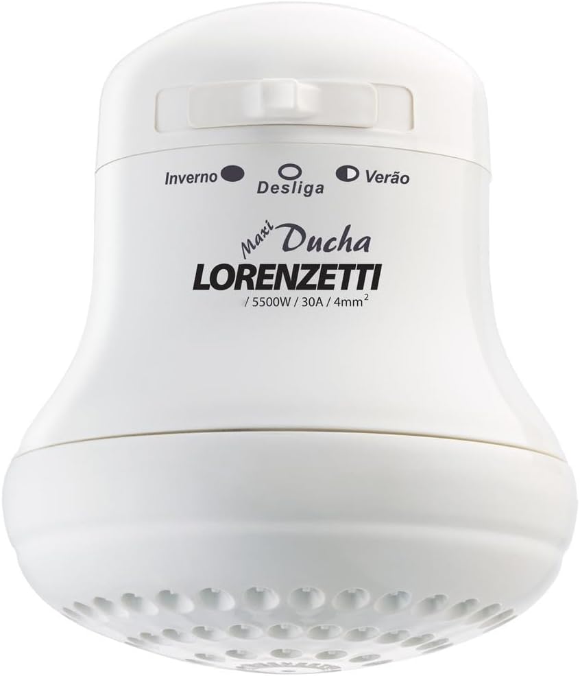 Lorenzetti-Chuveiro-Eletrico-Branco-Maxi-Ducha-5500W-110V.jpg Lorenzetti Chuveiro Elétrico Branco Maxi Ducha, 5500W 110V