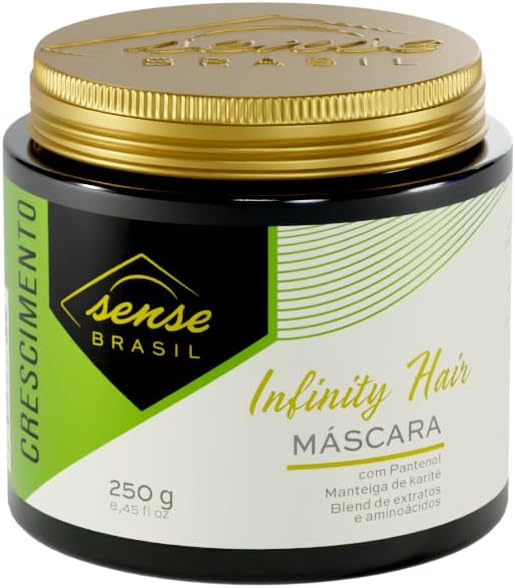 Mascara-Para-Crescimento-e-Fortalecimento-dos-Cabelos-Infinity-Hair-Sense.jpg Máscara Para Crescimento e Fortalecimento dos Cabelos Infinity Hair Sense Brasil 250g