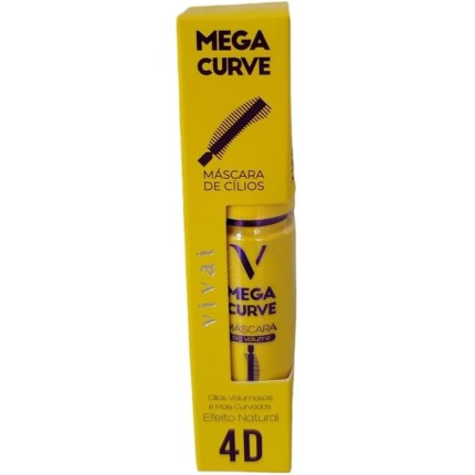 Máscara de Cílios 4D Vivai Cílios Volumosos e Curvados (Amarelo)