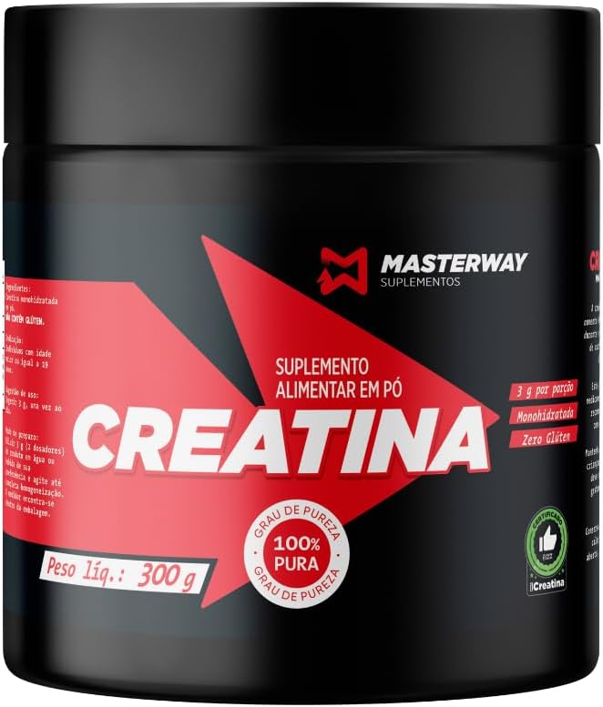 Masterway-Suplementos-Creatina-100-Pura-Pote-300g.jpg Masterway Suplementos - Creatina 100% Pura Pote 300g
