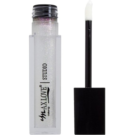 Max Love Gloss Labial Lip Volumoso Cor 15 - Incolor Com Glitter - Aumento Dos Lábios…