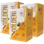 Maxinutri, Kit 3 Curc Golden 400mg Cúrcuma Longa 60 Cáps Maxinutri