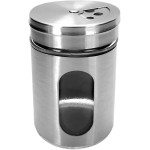Mimo Style, Porta Condimentos Vidro Vítreo e Inox 80ml Tampa com Visor Elegante e Funcional