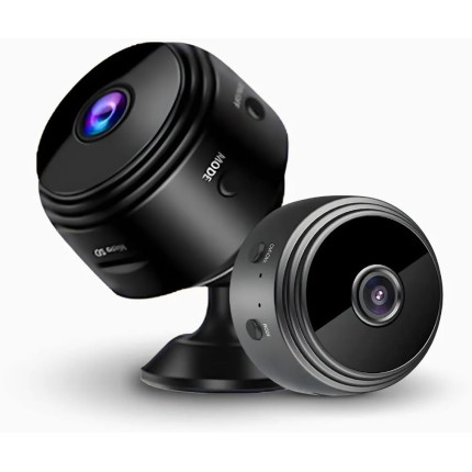 Mini Câmera A9 Wi-Fi, Full HD 1080p, Visão 150°, Monitoramento por Aplicativo