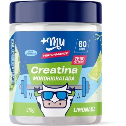 +Mu Creatina Monohidratada Sabor Limonada - 210g