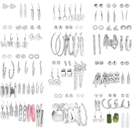 NEWITIN 7 peças - 100 peças de anéis fofos para meninas, anéis de cristal para meninas, anéis ajustáveis, joias infantis, presente para meninas e crianças