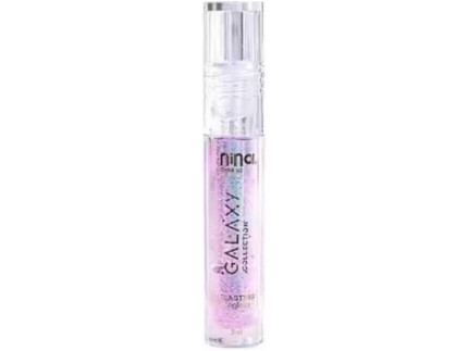 NINA LIPGLOSS GLASTING GALAXY - MARTE - NINA MAKEUP - Gloss Translúcido com Partículas de Brilho, 3.5ml, Acabamento Natural, Textura Leve Não Pegajosa